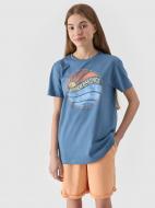 Футболка 4F TSHIRT M1135 4FJWSS24TTSHM1135-32S р.152 голубой Футболка 4F TSHIRT M1135 4FJWSS24TTSHM1135-32S р.152 голубой