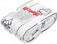 Плед Simon's White Cat 160x200 см білий із чорним Simon's Cat Плед Simon's White Cat 160x200 см білий із чорним Simon's Cat