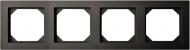 Рамка четырехместная Liregus Epsilon универсальная антрацит K14-245-04 E/J