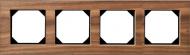 Рамка четырехместная Liregus Epsilon универсальная орех K14-245-04 E/NW