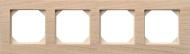 Рамка четырехместная Liregus Epsilon универсальная отбеленный дуб K14-245-04 E/OOW
