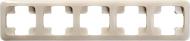 Рамка пятиместная Liregus Alfa универсальная кремовый K14-135-05 A/S
