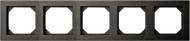 Рамка пятиместная Liregus Epsilon универсальная антрацит K14-245-05 E/J