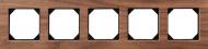 Рамка пятиместная Liregus Epsilon универсальная орех K14-245-05 E/NW