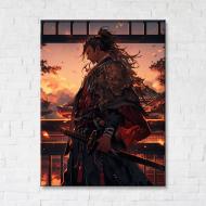 Картина на холсте Самурай 90x120 см Brushme FNK0119604