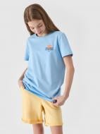 Футболка 4F TSHIRT M1136 4FJWSS24TTSHM1136-34S р.152 блакитний