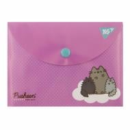 Папка-конверт на кнопке Pusheen B7 YES Папка-конверт на кнопке Pusheen B7 YES