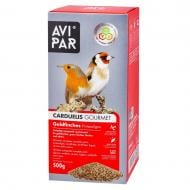 Корм Avipar Carduelis Gourmet для щиглів, зябликів та інших в’юркових пташок 500 г (канарське насіння, ріпак, овес)