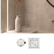 Механизм выключателя одноклавишный скрытый монтаж без подсветки белый E40016