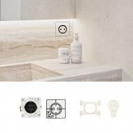 Механизм розетки модульная с заземлением Edplit (скрытый монтаж) IP40 черный E40013