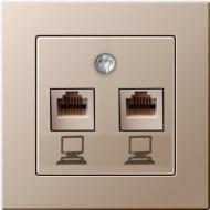Розетка компьютерная Liregus Epsilon шампань IKL-002-01 E/Ch