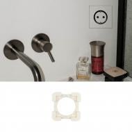 Рамка одноместная Edplit скрытого монтажа розеток и выключателей универсальная белый E40009