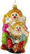 Елочная игрушка Клоуны под зонтиком 11 см