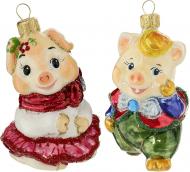 Набор елочных игрушек Поросята-друзья 7 см 2 шт./уп.