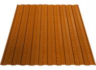 Профнастил стеновой PCS ПС-8 0,30x1190x2000 мм RAL 8003 глиняно-коричневый 2D принт 2802