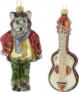 Набор елочных игрушек Волк и гитара 2 шт./уп.