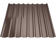 Профнастил кровельный PCS ПК-20 0,30x1140x2000 мм RAL 8017 коричневый глянец