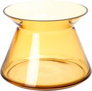 Ваза стеклянная Wrzesniak Glassworks Патрик d24 cм 17 см амбер