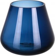 Ваза стеклянная Wrzesniak Glassworks Блю 12x13,5 см 12 см синий 17-9493