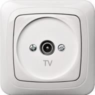 Розетка TV Liregus Alfa білий ITVL-1-01 A/B
