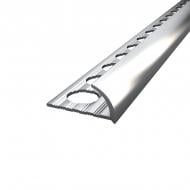 Кутник для плитки АЛЮПРО зовнішній алюміній 10,5 мм 2,71м срібло