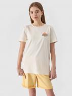 Футболка 4F TSHIRT M1136 4FJWSS24TTSHM1136-11S р.140 бежевый