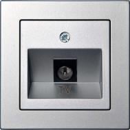 Розетка TV Liregus Epsilon серебряный ITVL-1-01 E/Mt