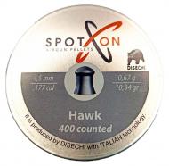 Кулі пневматичні Spoton Hawk (4.5 мм, 0.67 гр, 400 шт.)