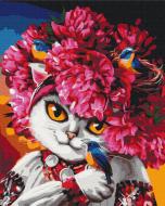Картина по номерам Цветущая кошка ©marysha_art PBS53223 40x50 см Brushme
