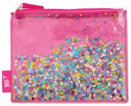 Пенал Glitter sorbet с блестками YES розовый