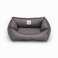 Лежак PETBED Комфорт XS 50х45 см h-18 см велюр темно-серый