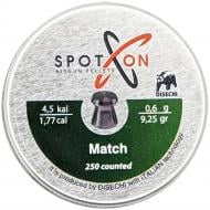 Пули пневматические Spoton Match, 4.5мм., 0.60гр., 250 шт.