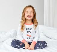 Пижама для девочек Bembi ПЖ53 р.110 белый 13053001140.189