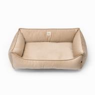 Лежак PETBED Комфорт XL 90x65 см h-24 см велюр бежевий