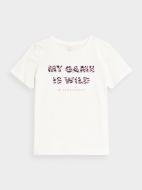 Футболка 4F TSHIRT F1010 4FJSS23TTSHF1010-11S р.134 білий