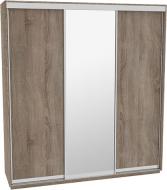 Шкаф-купе виват В 226 ДОМ ДСП 220x60x240 мм дуб сонома трюфель двери / зеркало / ДСП
