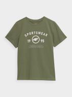 Футболка 4F TSHIRT M1012 4FJSS23TTSHM1012-41S р.164 зеленый Футболка 4F TSHIRT M1012 4FJSS23TTSHM1012-41S р.164 зеленый