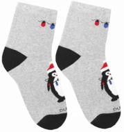 Шкарпетки дитячі для дівчатокдля хлопчиків Duna новорічні 4022 р.20–22 сірий Шкарпетки дитячі для дівчатокдля хлопчиків Duna новорічні 4022 р.20–22 сірий