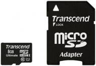 Карта памяти Transcend Ultimate micro SDHC 8GB Class 10 UHS-I R90MB/s (TS8GUSDHC10U1)