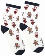 Носки детские для девочекдля мальчиков Duna новогодние 4024 р.22–24 белый