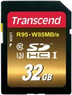 Карта пам'яті Transcend Ultimate SDHC 32GB Class 10 UHS-I U3 R95/W85MB/s 4K Video (TS32GSDU3X)