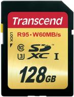 Карта памяти Transcend Ultimate SDXC 128GB Class 10 UHS-I U3 R95/W65 MB/s (TS128GSDU3)