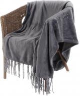 Плед Fringe 140x180 см сірий La Nuit