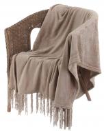 Плед Fringe 140x180 см тауп La Nuit