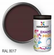 Эмаль Kompozit акриловая Profi RAL 8017 шелковистый мат 2,7 л