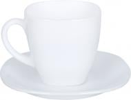 Сервіз столово-чайний Luminarc Carine White 6х220 мл (Q0881)