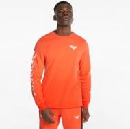 Футболка Puma NOT FROM HERE LS TEE 53511501 р.2XL помаранчевий