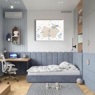 Картина на холсте Медвежонок во сне 45x60 см Brushme FNK0121401