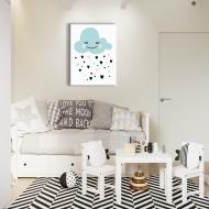 Картина на холсте Облако 50x60 см Brushme FNK0121602