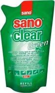 Засіб миючий для скла та дзеркал Sano запаска Clear Green 0,75л